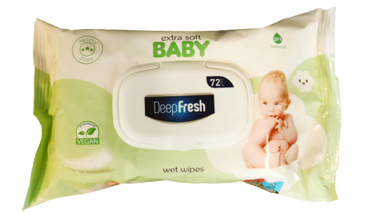 Deepfresh Extra Soft Care Towels 72 pcs